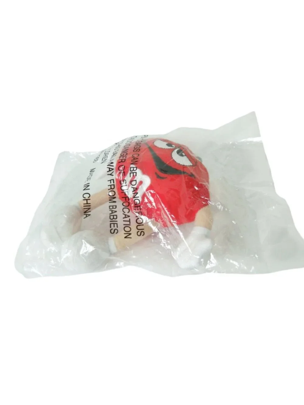 Vintage 1997 M&M’s Red Plush Ornament Sealed Mars Candy Character 5" - Picture 9 of 10